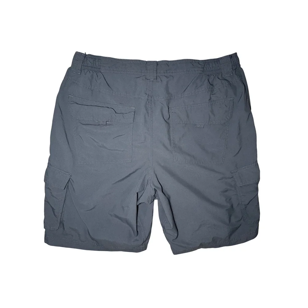 L.L. Bean Cargo Shorts Mens Medium Gray Nylon